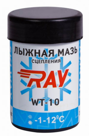 Мазь держания лыжная RAY  -1-12°C синтетическая голубая.